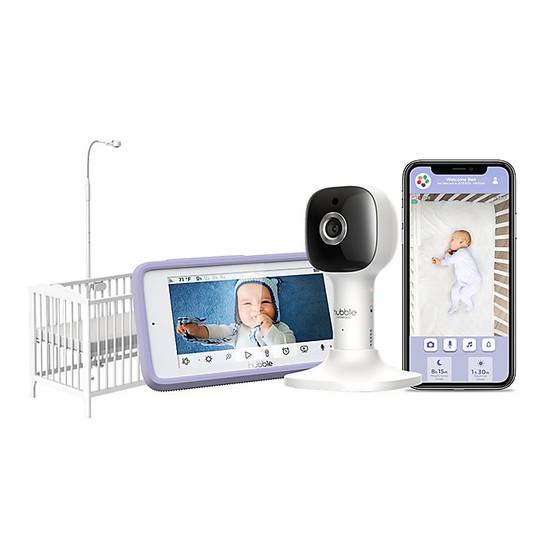 Order Hubble Connected™ Nursery Pal Crib Edition 5-Inch Smart HD Baby Monitor in White food online from Bed Bath & Beyond store, Lancaster on bringmethat.com