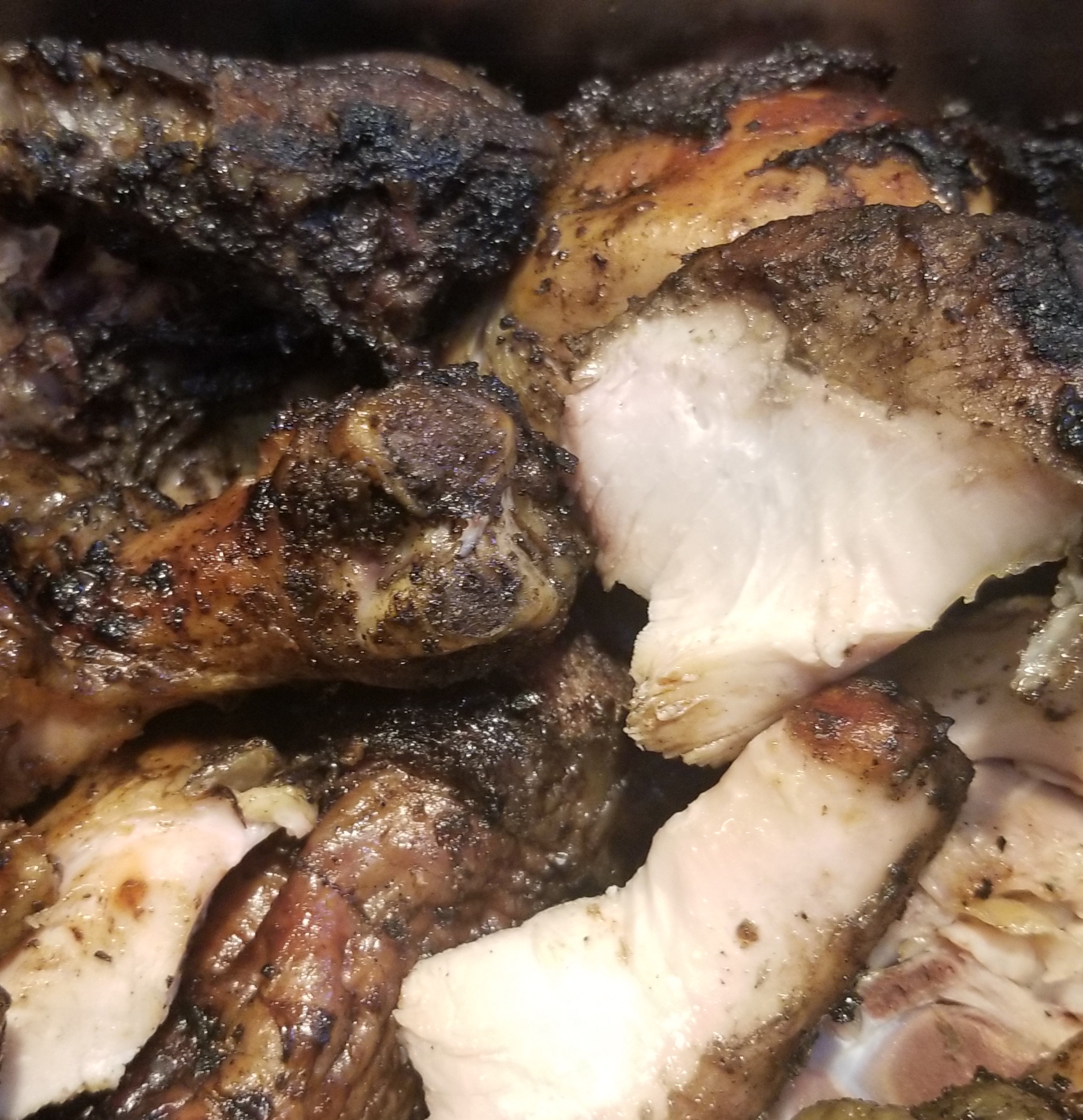 Order Jerk Chicken (bone-in) food online from Jerk Off The Grill store, New York NY on bringmethat.com