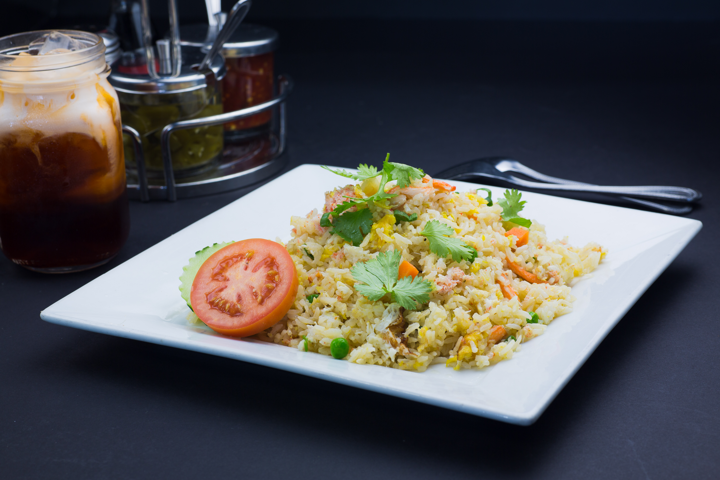 Order 57. Crab Fried Rice food online from Thai Dishes store, Santa Monica on bringmethat.com