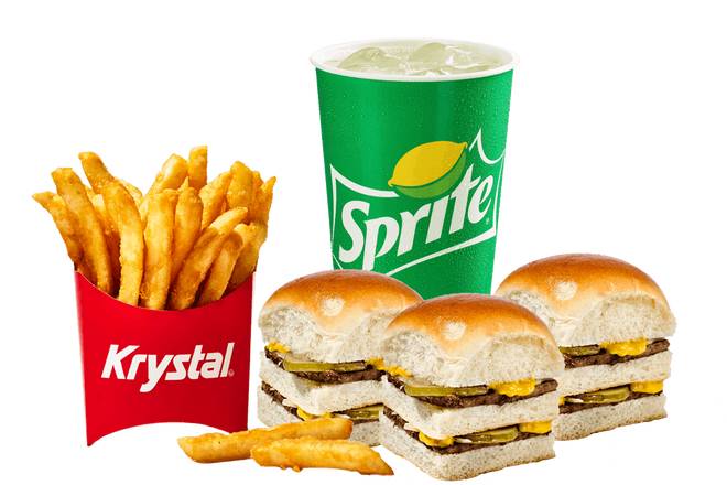 Order 3 DOUBLE KRYSTALS COMBO food online from Krystal on Walton Way #AUG001 store, Augusta (Richmond County) on bringmethat.com