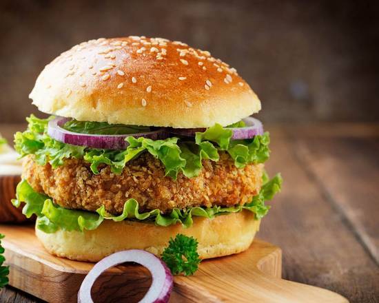 Order Deluxe Chicken Sandwich food online from Firebelly Wings store, Fairburn on bringmethat.com