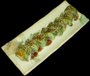 Order R25. Caterpillar Cut Roll food online from 88 Chinese & Sushi Sherman Oaks store, Van Nuys on bringmethat.com