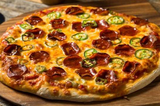 Order Michelangelo's Works Pizza food online from John Pizza Den store, Nashville on bringmethat.com