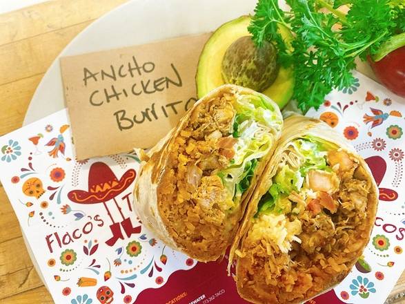 Order Ancho Chicken Burrito food online from Flaco's Tacos store, Chicago on bringmethat.com
