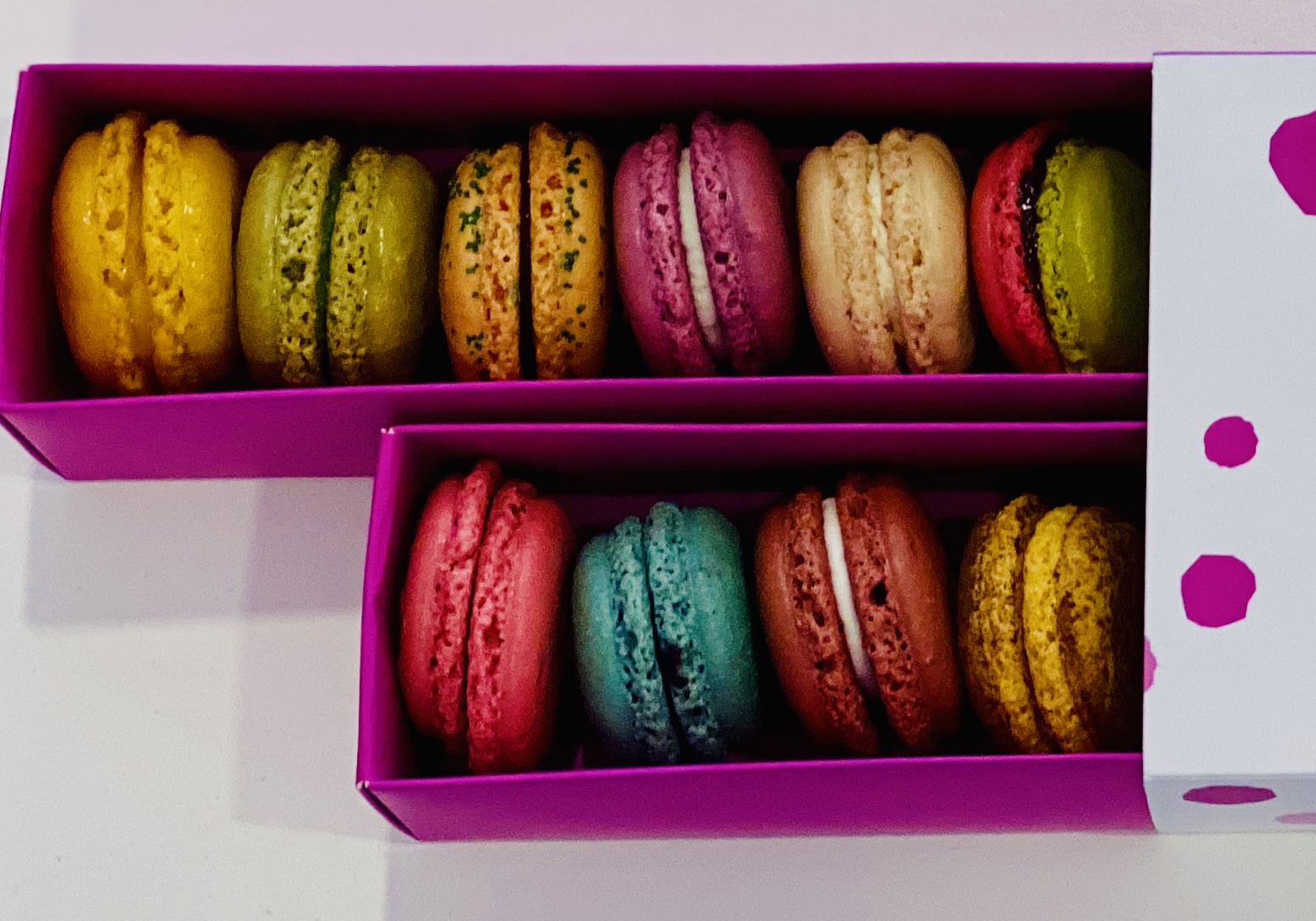 Order Box of 24 Count food online from Le Macaron French Pastries store, San Diego on bringmethat.com