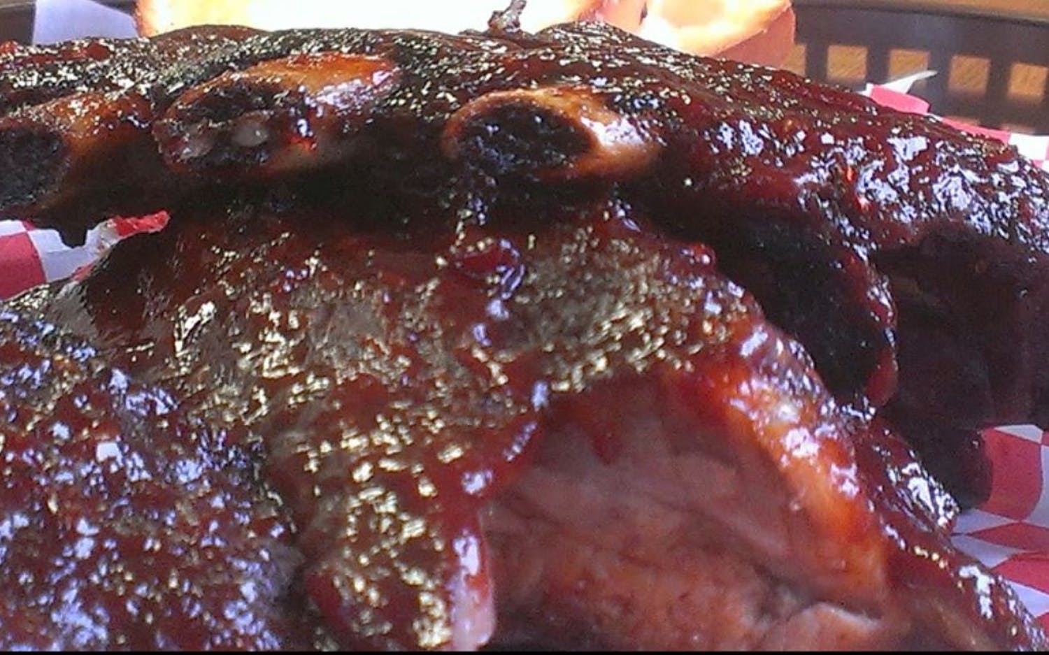 Order Full BBQ Ribs with Basket of Fries food online from Eastside Pizzeria store, Saint Paul on bringmethat.com