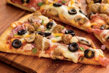 Order Murphy's Combo Pizza - Medium 12" food online from Papa Murphy Take n Bake Pizza store, Muscatine on bringmethat.com