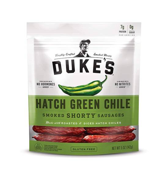 Order Dukes Hatch Green Chile Shorty Smoked Sausage food online from Deerings Market store, Traverse City on bringmethat.com