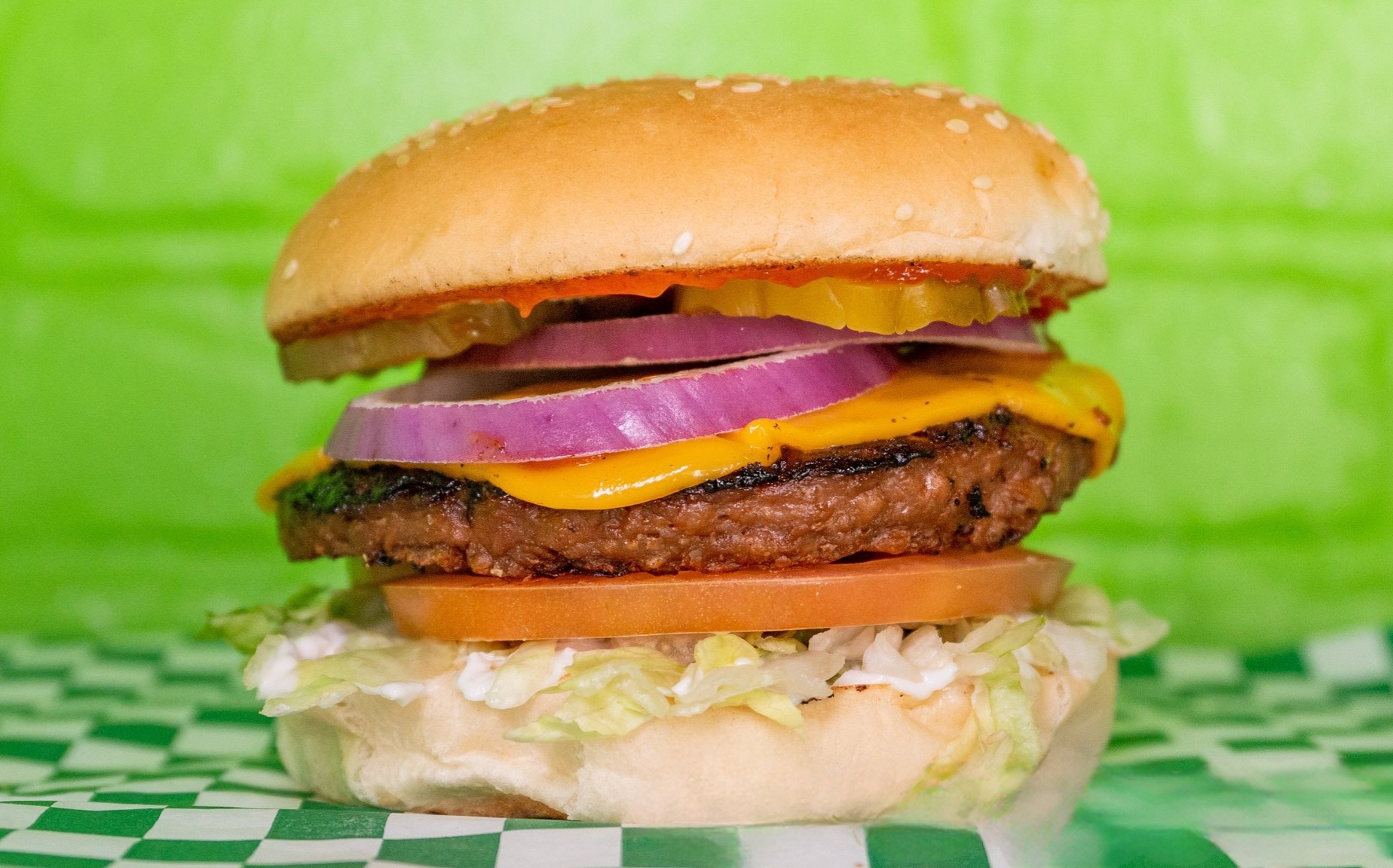 Order Peace Burger food online from Veg & Go store, Riverside on bringmethat.com