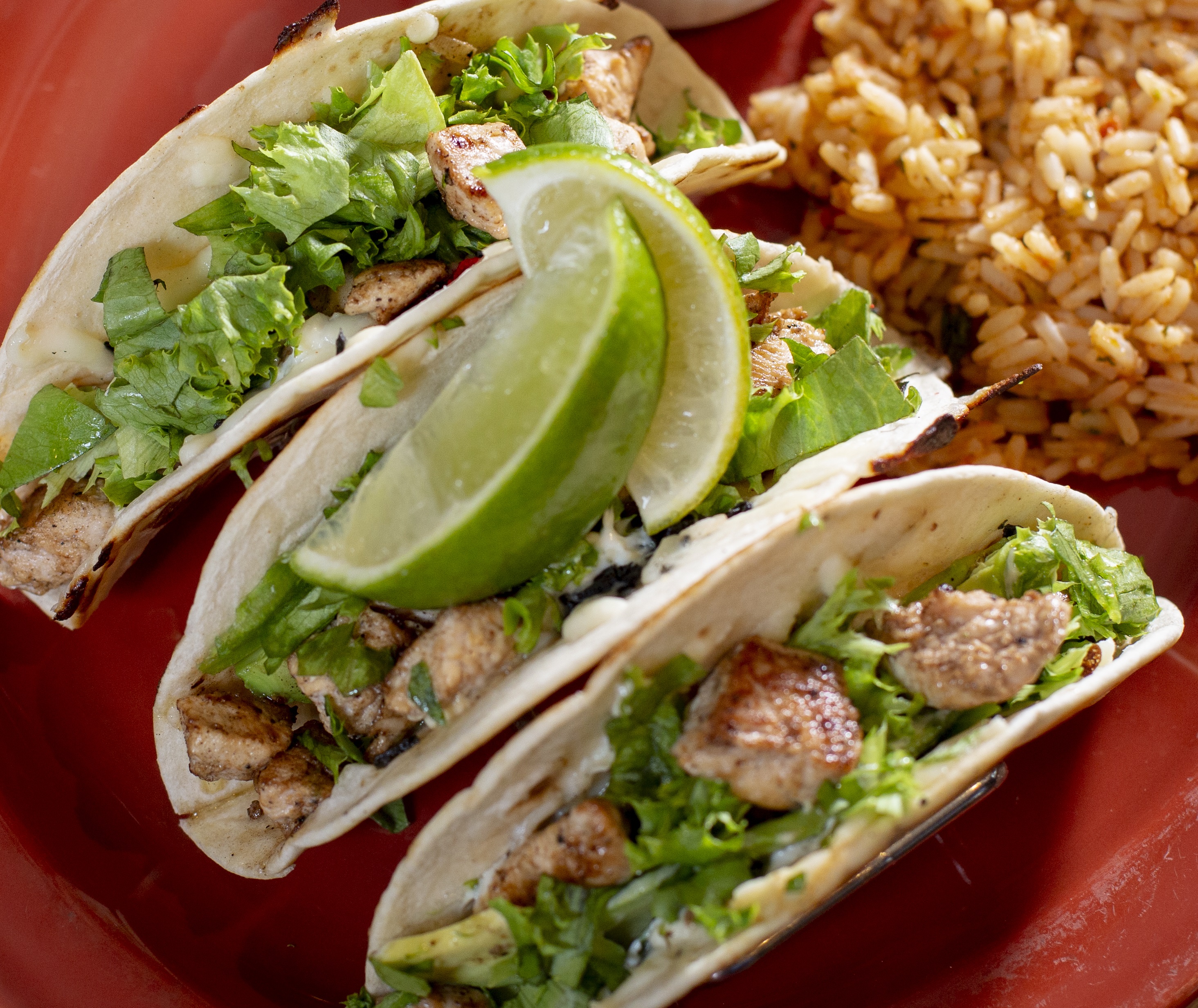 Order Tequila Lime Chicken Tacos food online from Boulder Tap House store, Moorhead on bringmethat.com