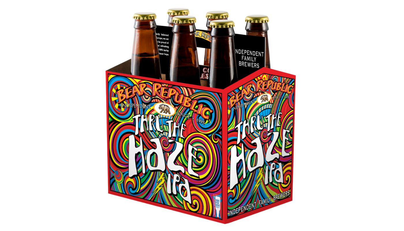 Order Bear Republic Thru the Haze IPA 6 Pack 12 oz Bottles 6.4% ABV food online from Spikes Bottle Shop store, Chico on bringmethat.com