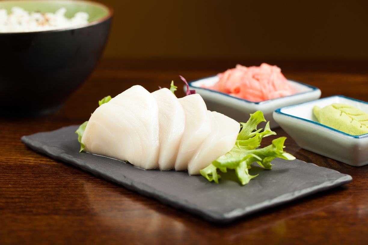 Order White Tuna Sashimi food online from Ichiban Golden Dragon store, South Bend on bringmethat.com