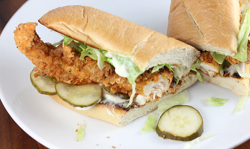 Order CHICKEN POBOY food online from Kajun Seafood store, Kennesaw on bringmethat.com