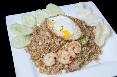 Order R4. Nasi Goreng with Shrimp food online from Secret Recipe Asian Bistro store, Plano on bringmethat.com