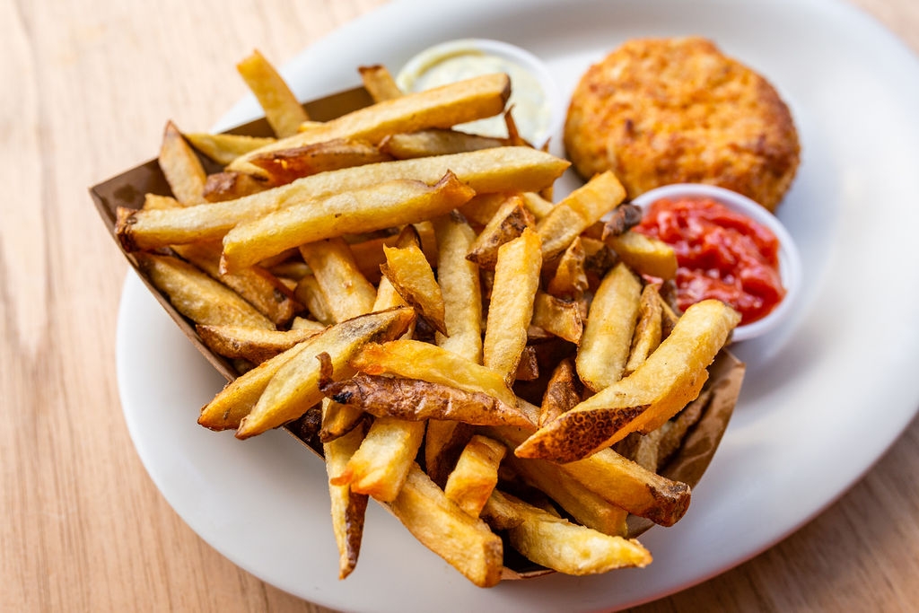 Order Hand Cut French Fries food online from Crab Cake Cafe store, Oxon Hill on bringmethat.com