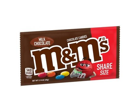 Order M＆M Milk Chocolate King Size 3.14oz food online from Chevron Extramile store, Vancouver on bringmethat.com
