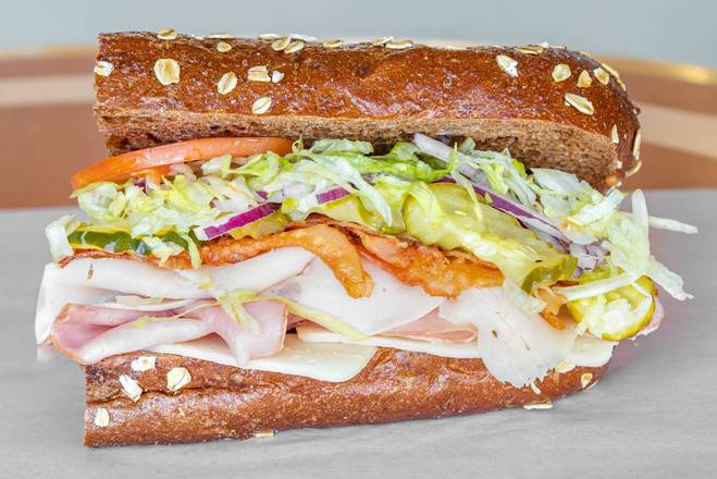 Order Chicken Club Sub food online from Submarina store, lancaster on bringmethat.com