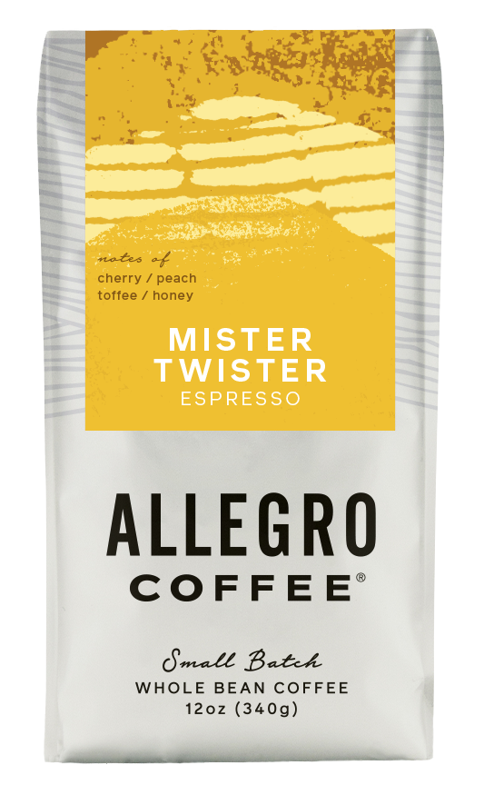 Order Mister Twister Espresso (12 oz.) food online from Allegro Coffee Company store, Greensboro on bringmethat.com