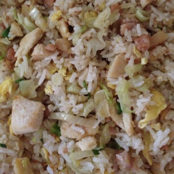 Order 4. Salty Fish Fried Rice with Chicken food online from Orient Express Restaurant store, Seattle on bringmethat.com