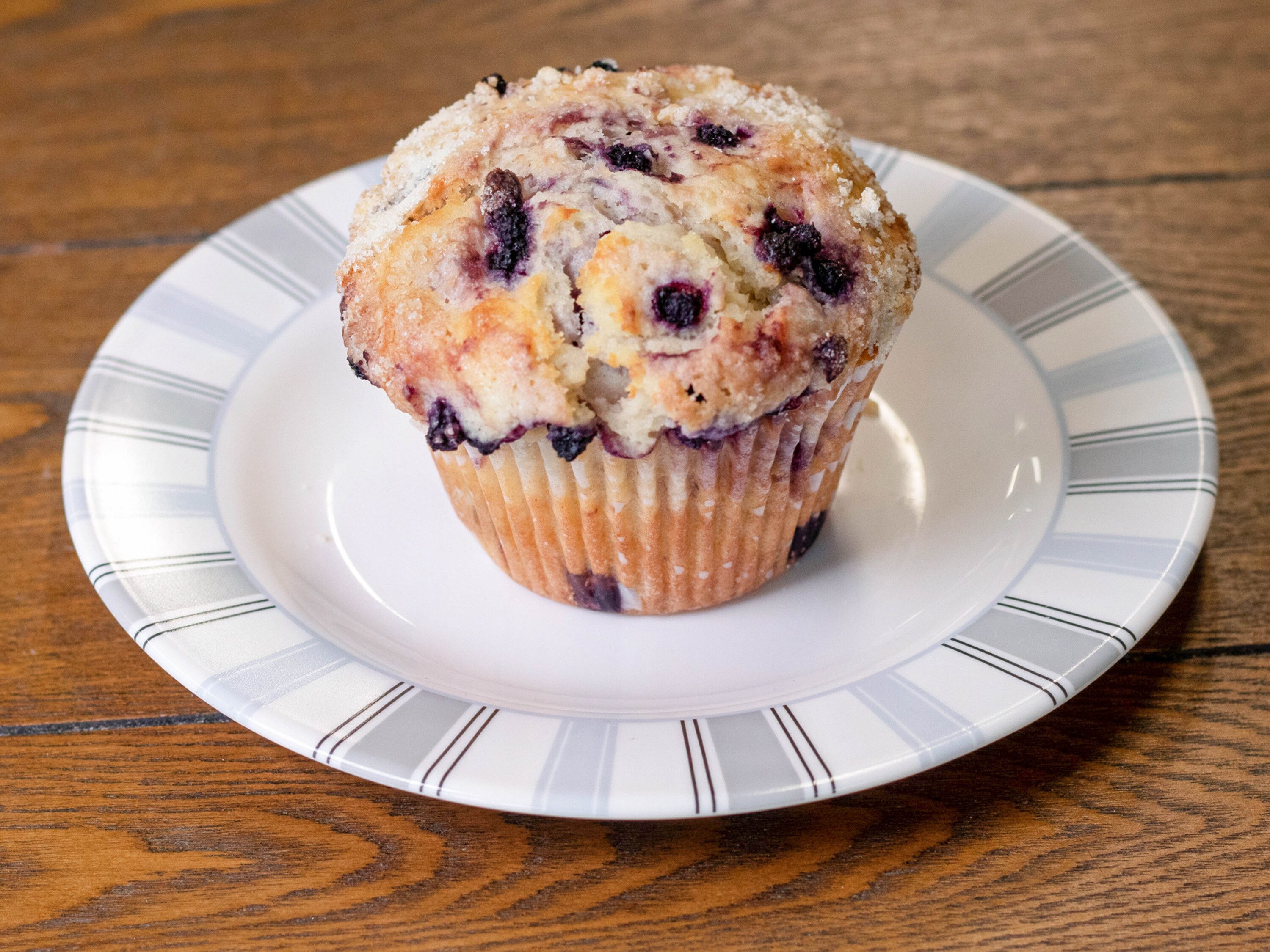 Order 1. Blueberry Streusel Muffin food online from Mimzy Bakehouse store, Avon Lake on bringmethat.com
