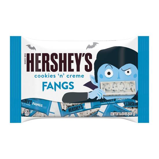 Order HERSHEY'S COOKIES 'N' CREME Fangs Halloween Snack Candy Bars, 9.45 OZ food online from Cvs store, Hillsborough County on bringmethat.com
