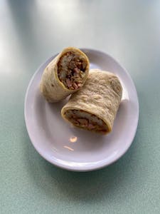 Order Breakfast Burrito with Ham food online from Omega Burgers store, Bellflower on bringmethat.com