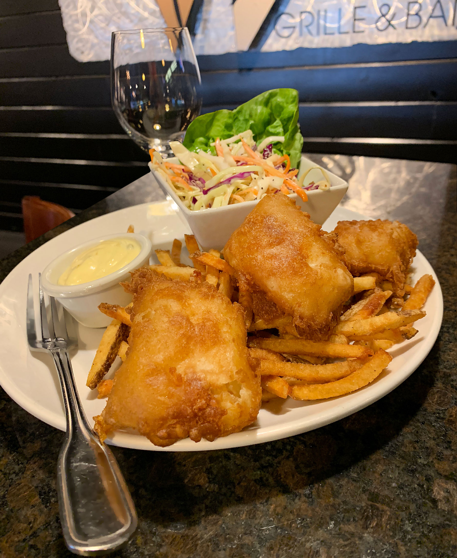 Order Fish and Chips food online from Taxi Grille & Bar store, Omaha on bringmethat.com
