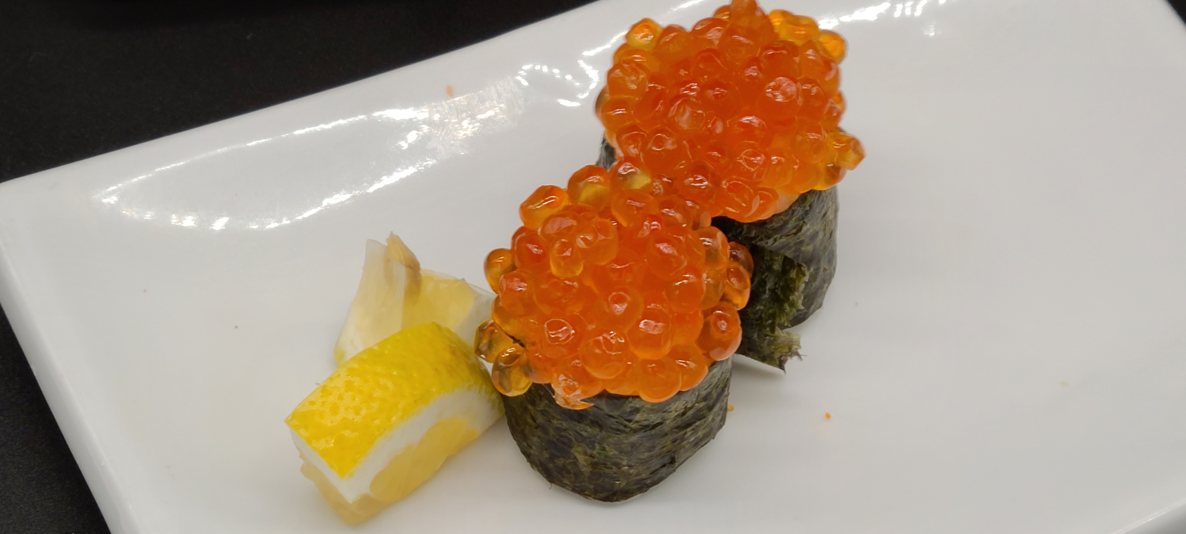 Order PN3. Salmon Egg Sushi(2pcs) food online from Hello Sushi store, Fullerton on bringmethat.com