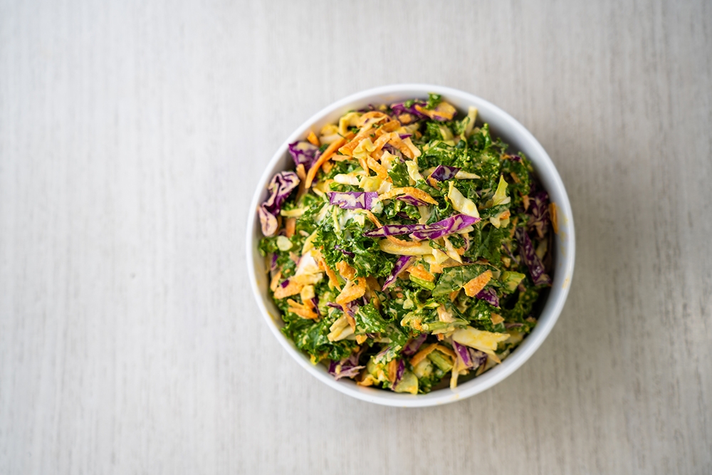 Order Kale Slaw food online from Way of Life Healthy Cafe store, Syosset on bringmethat.com