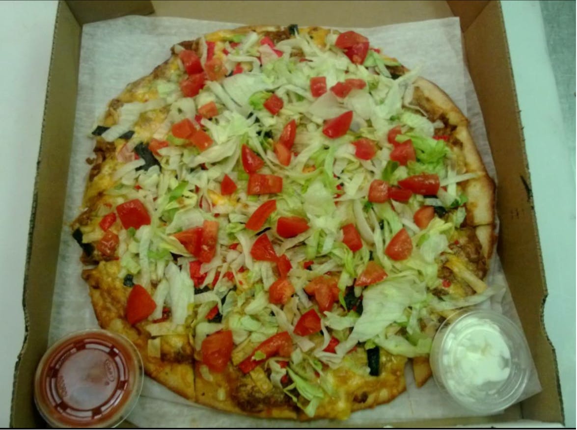 Order Nacho Pizza - Small 10'' food online from Big D Pizza store, Clyde on bringmethat.com