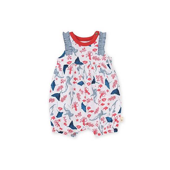 Order Burt's Bees Baby® Size Newborn Majestic Sea Creatures Bubble Romper in Red/Blue food online from Bed Bath & Beyond store, Lancaster on bringmethat.com