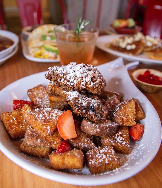 Order Sweet Heat Chicken & French Toast Bites food online from Ruby Slipper Cafe store, New Orleans on bringmethat.com