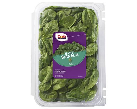 Order Dole · Baby Spinach Salad (10 oz) food online from Shaw's store, Newburyport on bringmethat.com