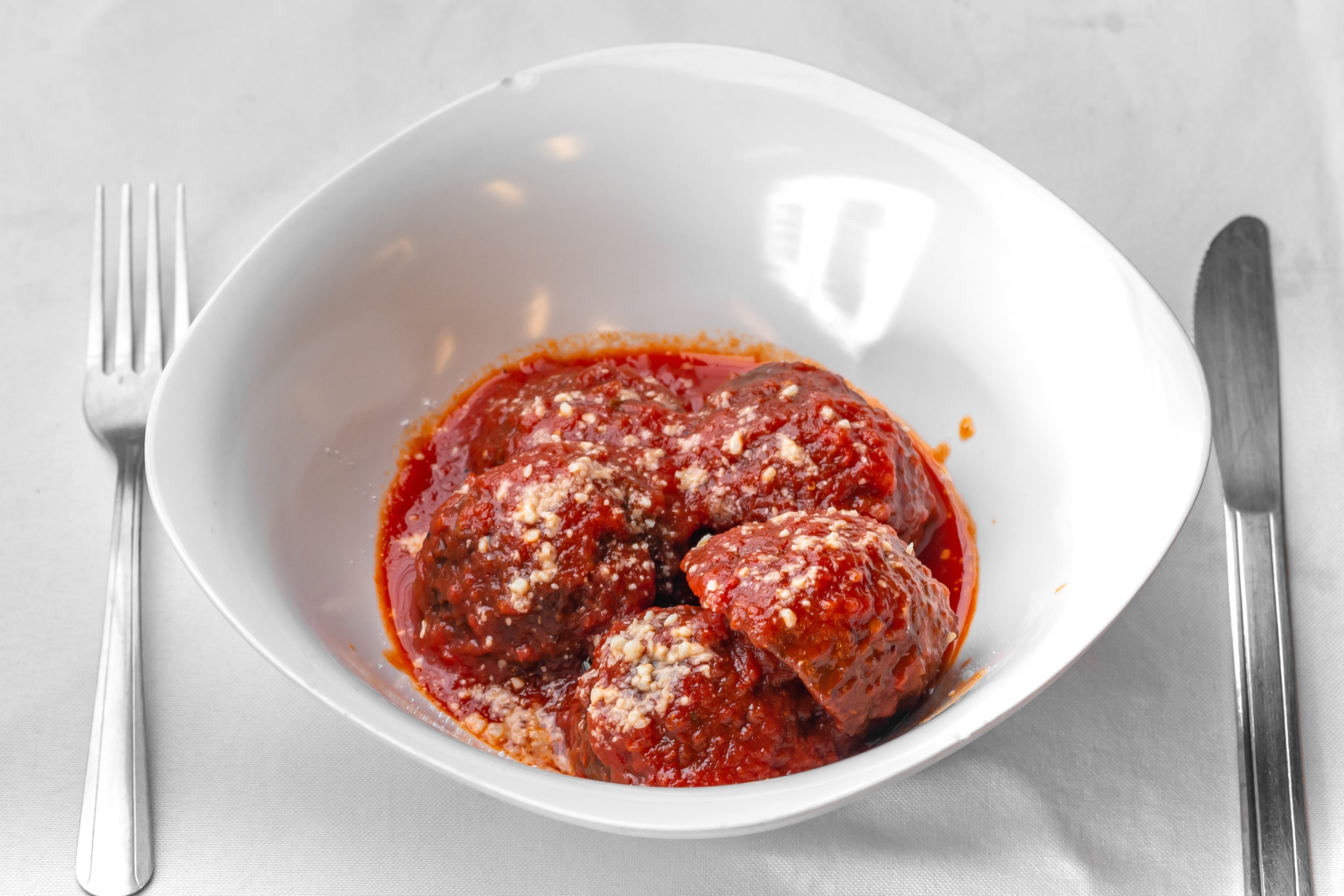 Order Homemade Meatballs - 5 Pieces food online from Mangia Bella Pizza store, Somerville on bringmethat.com