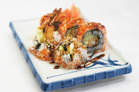 Order Shrimp Tempura Maki food online from Dowize Bistro store, Wilmette on bringmethat.com