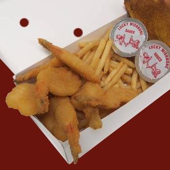 Order 8 pc Shrimp Dinner food online from Lucky Wishbone store, Tucson on bringmethat.com