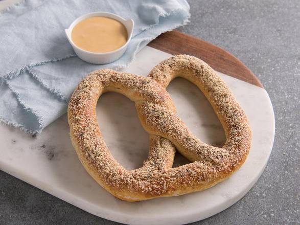 Order Roasted Garlic & Parmesan Pretzel food online from Auntie Anne store, Lincoln on bringmethat.com