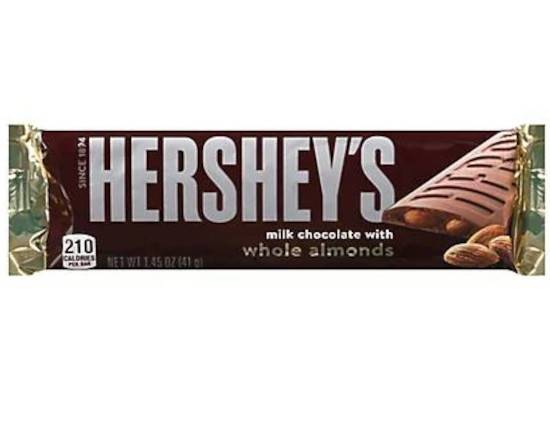 Order Hershey's Milk Chocolate w/Whole Almonds 1.45 oz food online from Pacific Liquor Market store, Bell Gardens on bringmethat.com