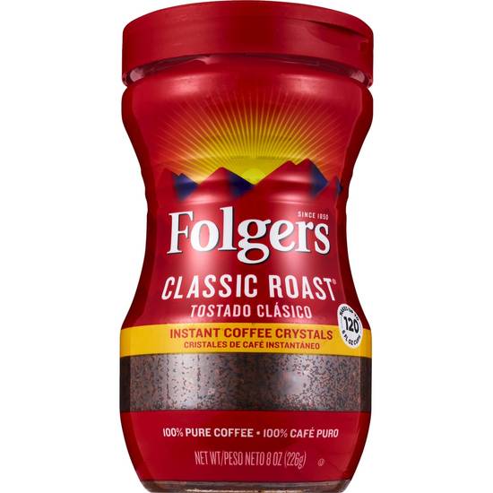 Order Folgers Instant Coffee Crystals Classic Roast food online from Cvs store, AURORA on bringmethat.com