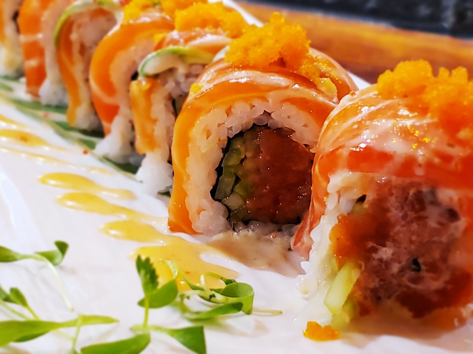 Order Pink Roll food online from Otay Sushi And Crab store, Chula Vista on bringmethat.com