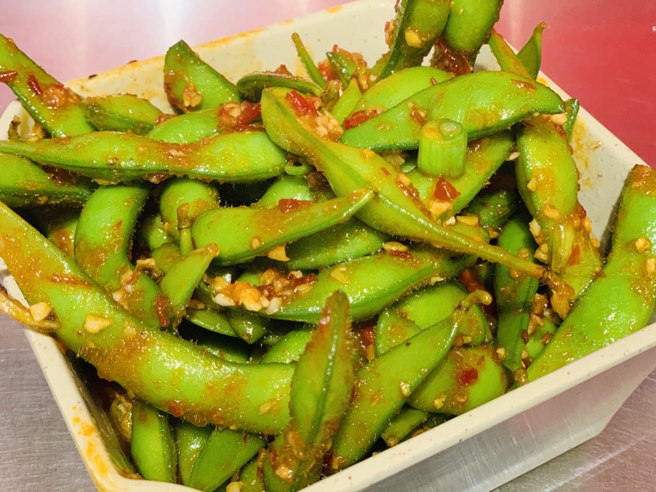 Order Spicy Garlic Edamame food online from Spicy Girl store, Houston on bringmethat.com