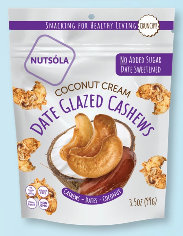 Order Coconut Cream Date Glazed Cashews food online from Halo Roasters store, Springfield on bringmethat.com