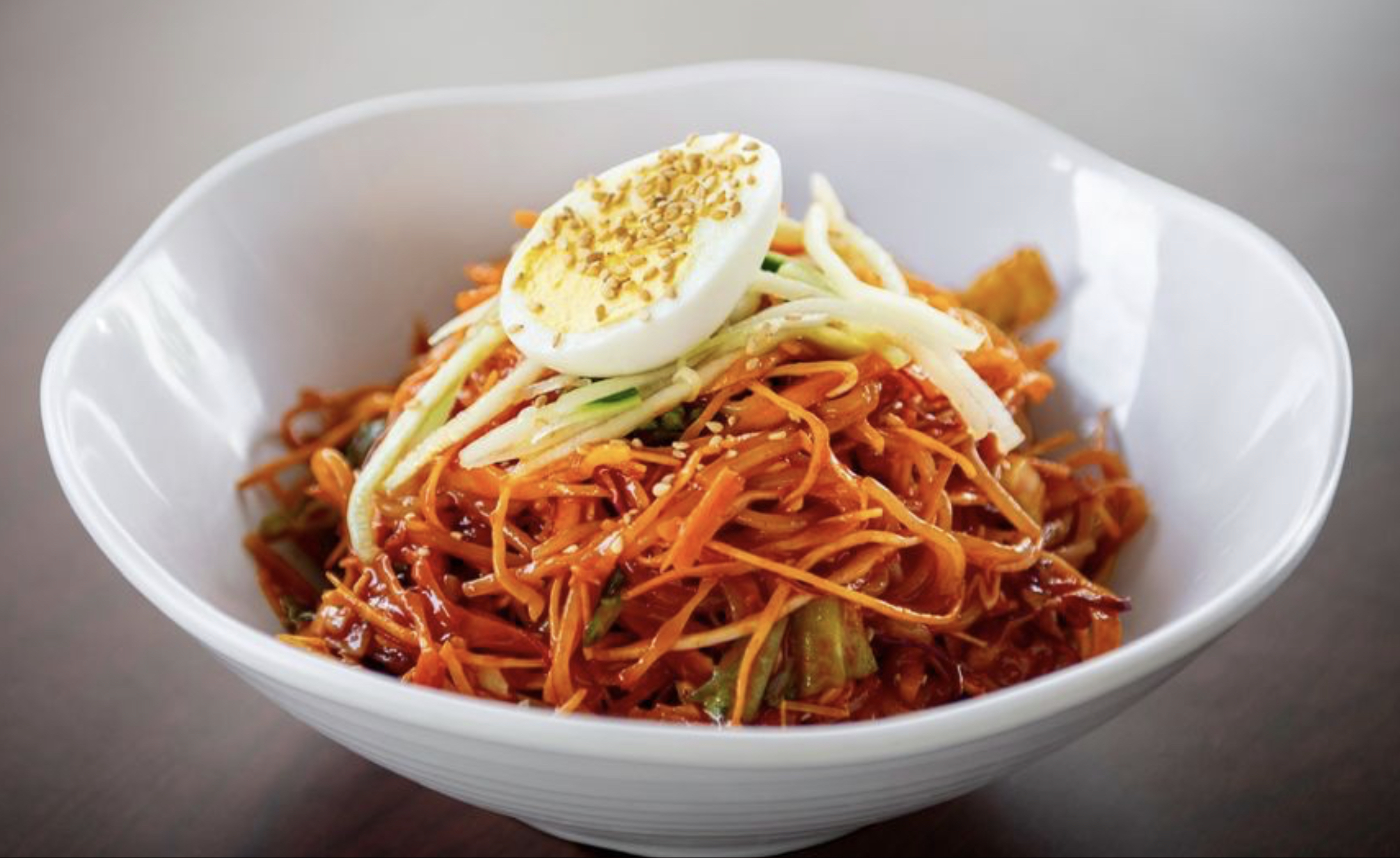 Order Spicy Jjol Myun Noodle 쫄면 food online from Kimbap Paradise store, La Mirada on bringmethat.com