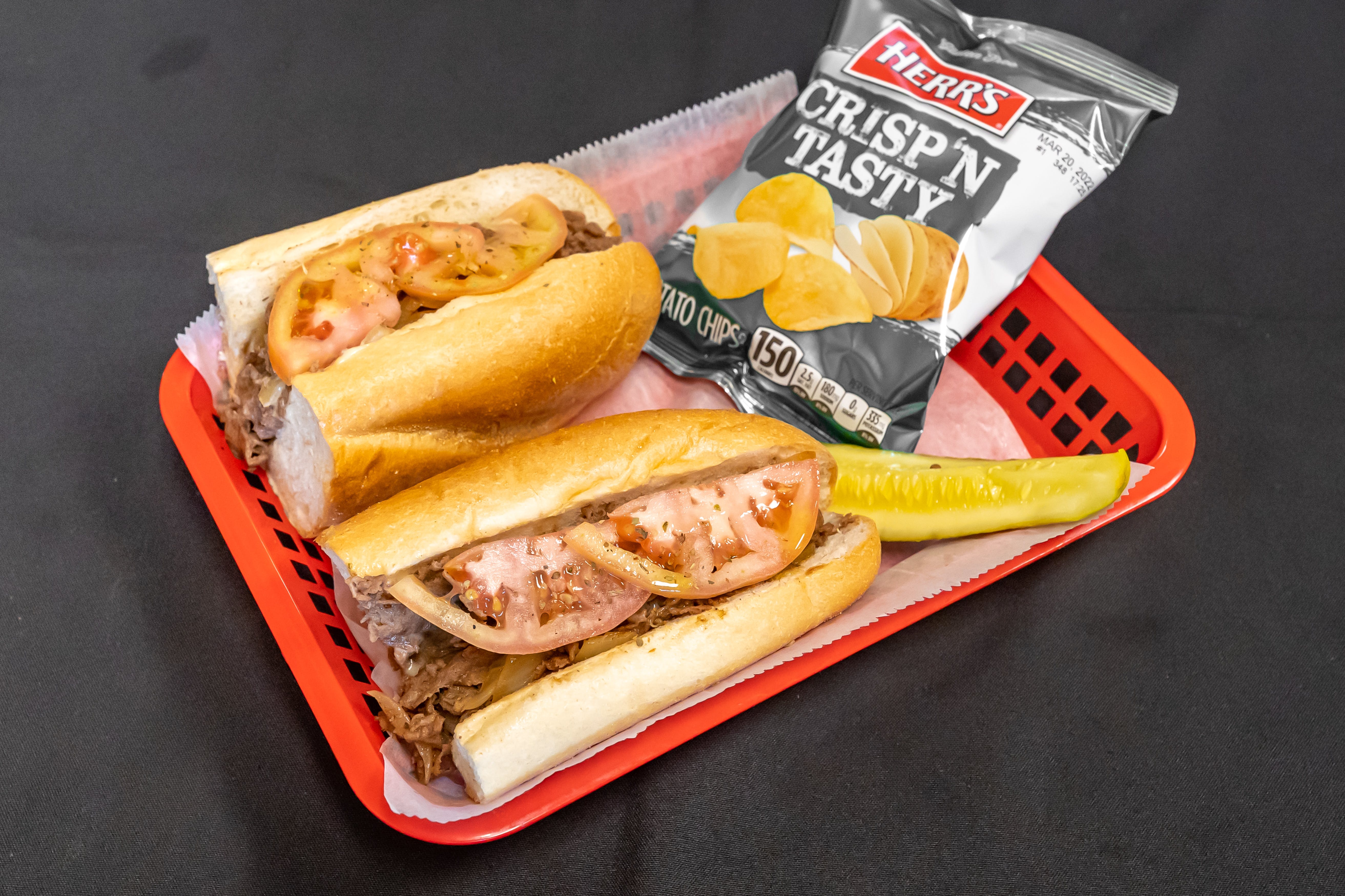 Order Cheesesteak Sandwich - 12" food online from Dimitri's Pizza store, Royersford on bringmethat.com