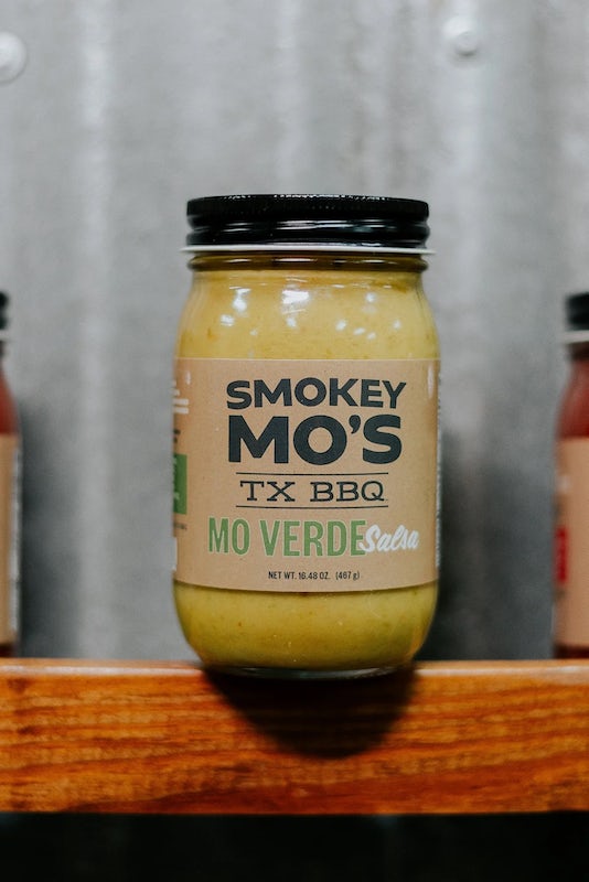 Order Mo's Green Salsa food online from Smokey Mo's Bbq store, Austin on bringmethat.com