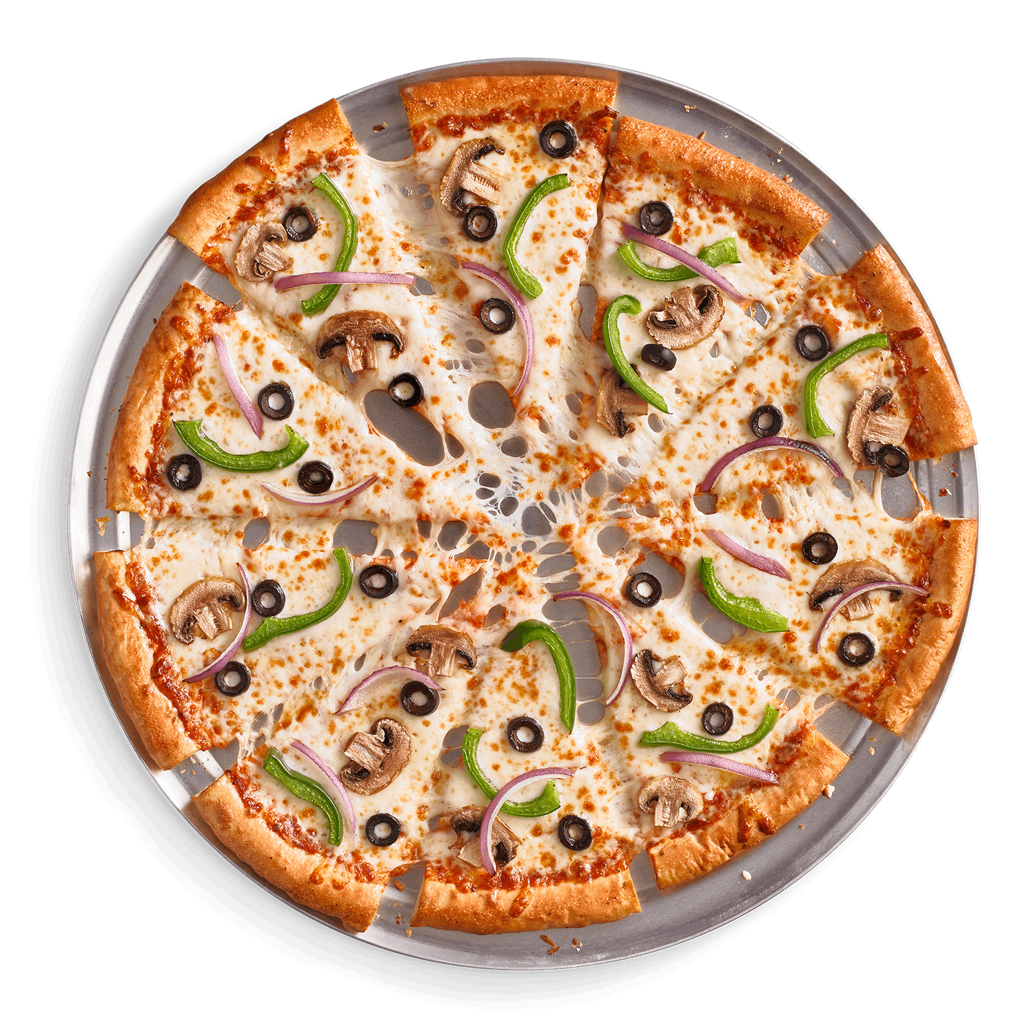 Order Veggie Pizza - Medium food online from Cicis Pizza store, Houston on bringmethat.com
