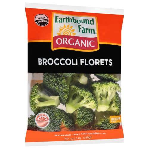 Order Earthbound Farm · Organic Broccoli Florets (9 oz) food online from Jewel-Osco store, Antioch on bringmethat.com
