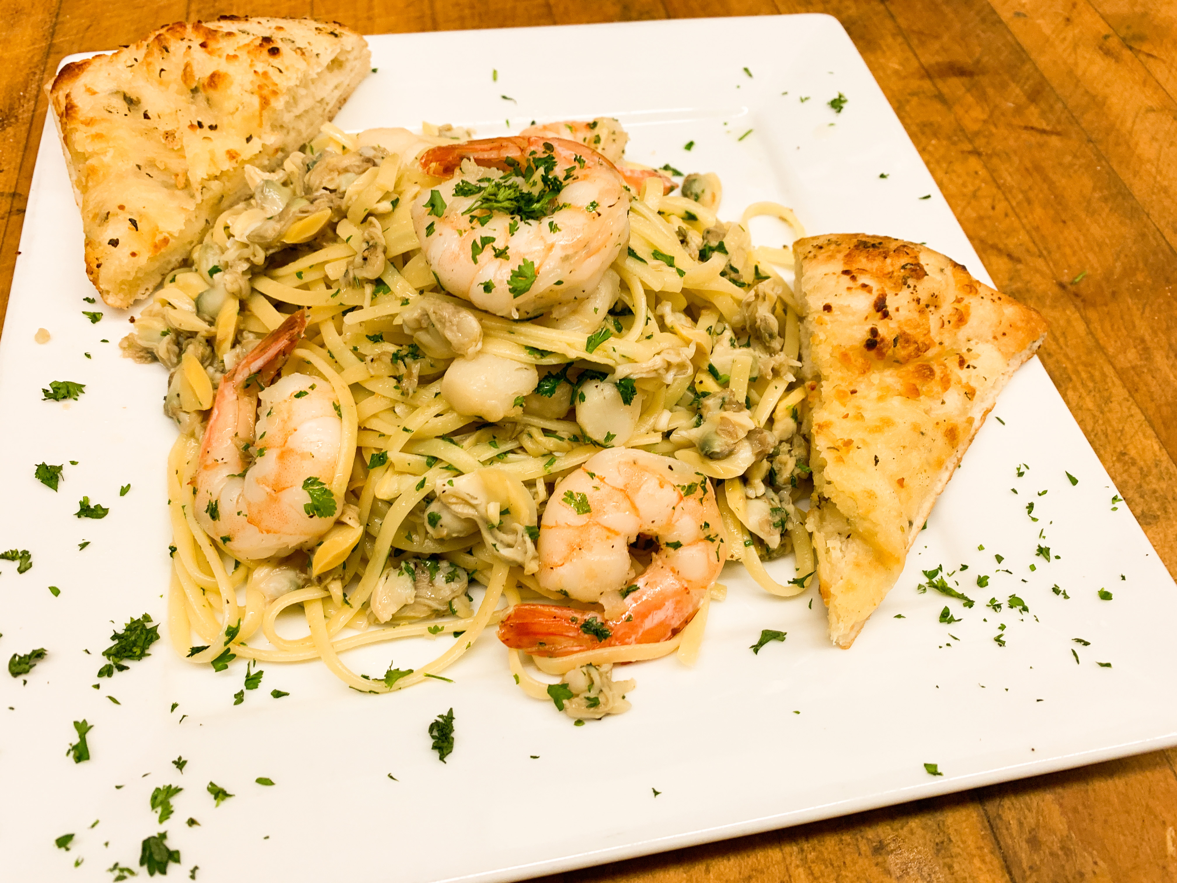 Order Linguini Assorted Seafood  food online from Greenwich village pizza store, West Hollywood on bringmethat.com