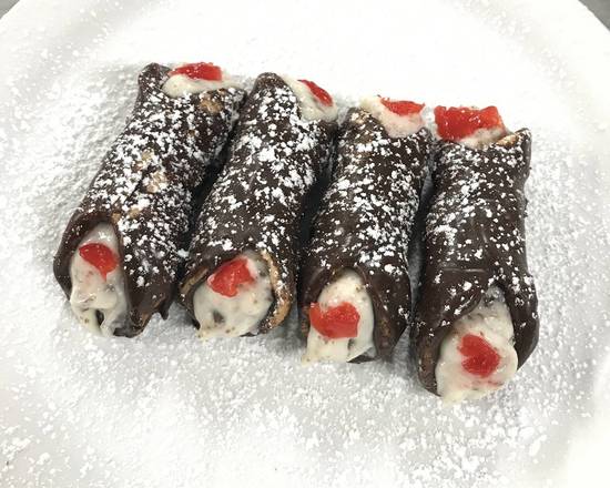 Order Chocolate Cannolis (4) food online from Giannis Pizza store, Monterey on bringmethat.com
