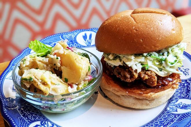 Order Spicy Fried Chicken Sandwich food online from Founding Farmers store, Hunter Mill on bringmethat.com